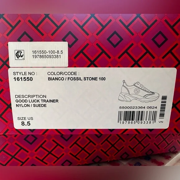 Tory Burch White and Light Gray Leather & Suede Platform Sneakers - Picture 3 of 8